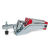 GN860 - Toggle Clamps, pneumatic, Type CP, Forked clamping arm, with two flanged washers and clamping screw GN 708.1
