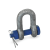 GN584 B - Shackles, gerade, Form B,Bolt with nut and split pin