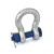 GN585 B - Shackles, cranked, Form B, Bolt with nut and split pin