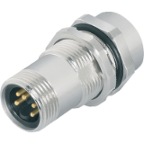 Adapter lead-through for control cabinet, male connector/ female
