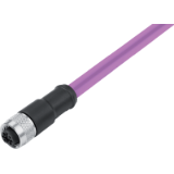 Female cable connector, PROFIBUS, PUR purple shielded, UL