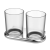 NIA double glass holder - Sanitary accessories