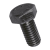 BN 54 - Hex head screws fully threaded (DIN 933; ISO 4017), cl. 8.8, black