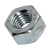 BN 133 - Hex nuts ~1d (UNI 5587; ~ISO 4033), cl. 8, zinc plated blue