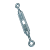 BN 293 - Turnbuckles with two eye bolts (DIN 1480), steel, zinc plated blue