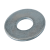 BN 84523 - Flat washers without chamfer, series L (large) (~NFE 25-513 L), steel, zinc plated blue
