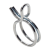 BN 20555 - Wire clips for low pressure (MIKALOR AAL), spring steel W1, zinc plated