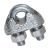 BN 297 - Wire rope clips (DIN 741; DIN 555), Malleable cast iron / steel, zinc plated blue