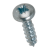 BN 50023 - Pozi pan head chipboard screws form Z, fully threaded, steel case-hardened, zinc plated blue