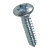 BN 14067 - Pozi oval countersunk head tapping screws form Z, with cone end type C (DIN 7983 C; ~ISO 7051), zinc plated blue