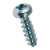 BN 20093 - Pan head screws with Pozidriv cross recess form Z, fully threaded (EJOT PT®; WN 1412), steel heat-treated 380 HV, zinc plated blue