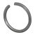 BN 825 - Snap rings for shafts round wire (DIN 7993 A), spring steel, black