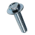 BN 5950 - Hex washer head machine screws, fully threaded (ecosyn® fix SHH), steel 4.8, zinc plated blue