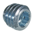 BN 1210 - Screwed inserts for wood applications, with socket head (Rampa® SK; ~DIN 7965), steel, zinc plated blue