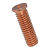BN 1456 - Weld studs tip ignition, with external thread (DIN 32501-1; ~ISO 13918 PT), steel 37-3, copper plated