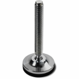 P542 - STEEL MOUNTING FEET WITH STEEL STUD TYPE B R.12,4 AND NON SLIP BASE
