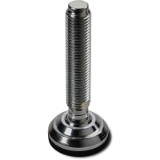 P544 - STEEL MOUNTING FEET WITH STEEL STUD TYPE A - BALL R24 AND NON SLIP BASE