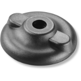 PIE080 - MOUNTING FOOT BASE WITH GROUND FIXING (80-105-130)
