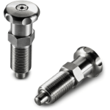 W720CIN - COMPLETE STAINLESS STEEL KNOB-STYLE SPRING PLUNGER WITH FINE PITCH THREAD