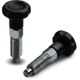 W795 - KNOB WITH STEEL INDEXING PLUNGER