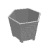 Hexagon No 2-Natur(RawAluminium)