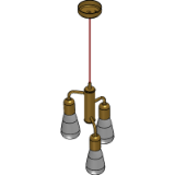 Brass Funk Hanging Lamp