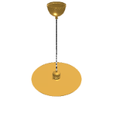Brass Rock Hanging Lamp