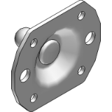 004412 - Raised Bracket with 10mm Dia Ball Pin can be used with B8 BA BD P8 End Fittings