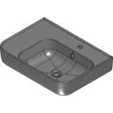 Tribute Scpt. Rectangle Basin with Left Hand Shelf