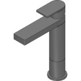 Round Square Tower Basin Mixer
