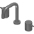 Contemporary Lever Basin Tap Set