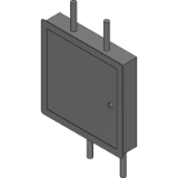 TMV20 Standard Top Inlet with Bypass - Removable Hinged Door