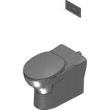 Flex Invisi Series II® Wall Faced Toilet Suite
