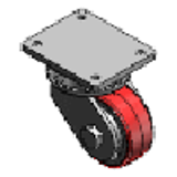 81 Series Casters - Extra Heavy Duty Casters - Kingpinless Style