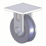 90 Series Dual Flanged Wheel Casters - Flanged Wheel Casters
