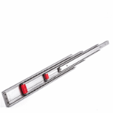 ST558 - Stainless Steel Heavy Duty Telescopic Slide - Over Extension - max Load rating : 116 kg - Lengths : 300 - 1200 mm