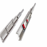 Stainless steel telescopic slides with over extension
