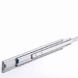 D500DD - Guías Telescópicas de aluminio anodizado - Extensión total - Doble carrera / Bidireccional - Capacidad de carga: 80 kg - Long. en cerrado : 250 - 1000 mm