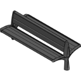 Double bench wooden versionVesta