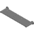 STAILESS STEEL FLAT SHELF (43x11x4 CM) - ARCHITECT DUAL