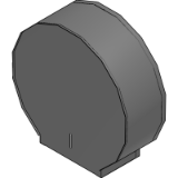 3355-BJÖRK toilet roll holder for 1 jumbo+1 standard roll, black