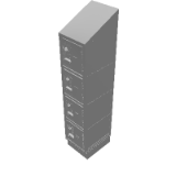 Apex Locker – 4 tier – 48 Inch Tall