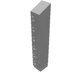 Core Locker – 6 tier – 72 Inch Tall