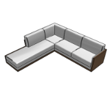 Rottet Asymmetrical Corner Sofa