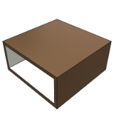 Rottet Coffee Table Square Open 36 42 48