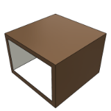Rottet Side Tables Square Open