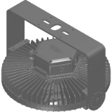 UL CE – LED High Bay (Part HWxLxxxxxCxxxx) – Wiring Box, Dome Lens, Stainless Steel Bracket