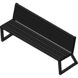 h24 Bench with Backrest