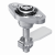 7-087 - Flush-mounted Compression Latch L28/L37 with knurled wheel adjustment Stainless Steel