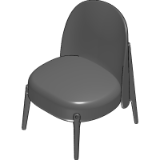ames low dining chair